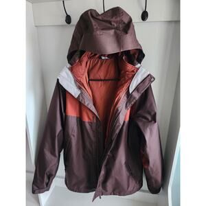 The North Face Jacket Men Medium Rust Triclimate Zip Insulated Puffer 3 in 1